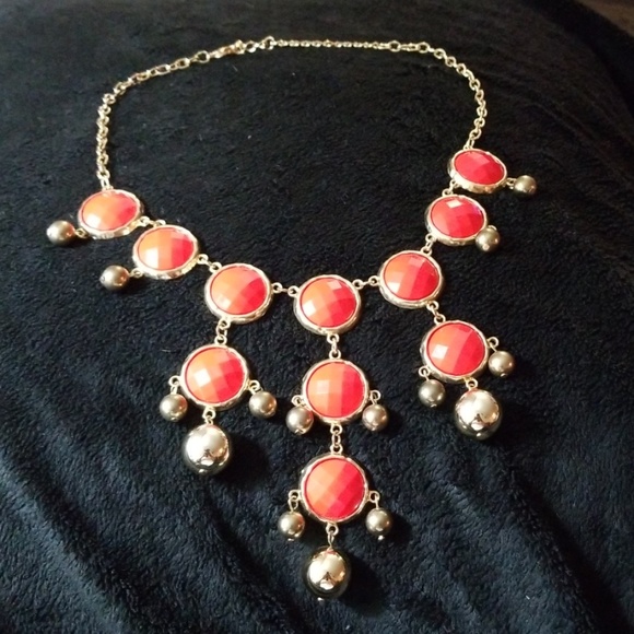 Charming Charlie Jewelry - Red pendent statement necklace